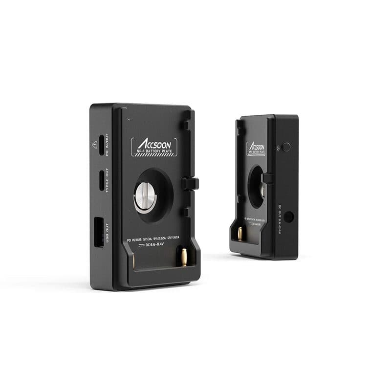 Piastra alimentazione batterie Sony NP-F con ricarica PD 20W - ACCSOON ACS-ACC04-P