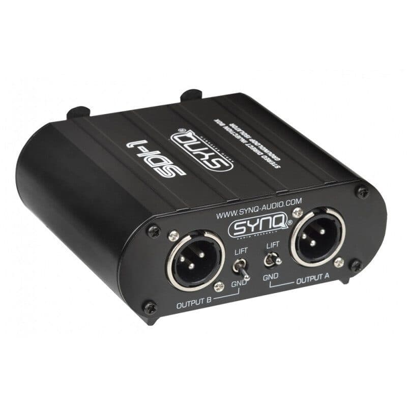 DI-box passiva 2 canali RCA Combo XLR ground lift - SYNQ BEG-B00279