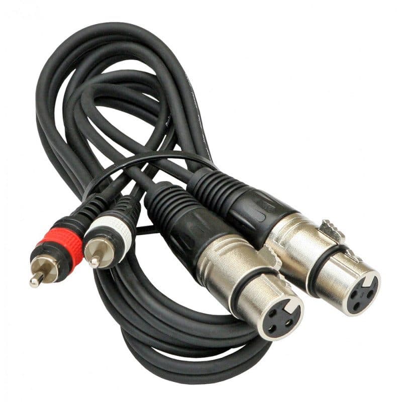 Cavo segnale 2x RCA / XLR 3 pin F 1,5m - HILEC BEG-B01235