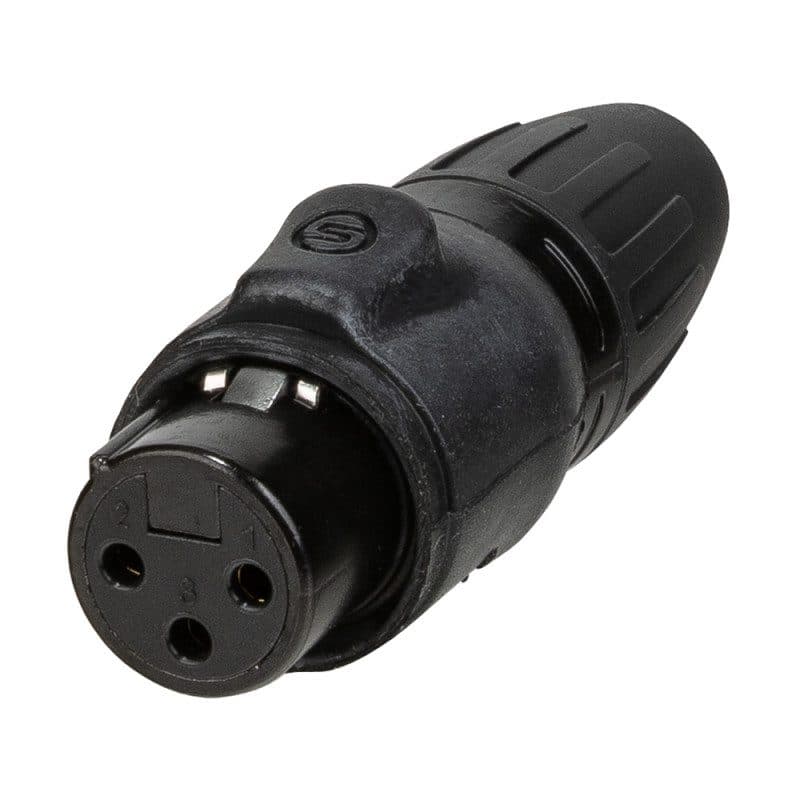 Connettore XLR femmina 3 pin IP65 SCWF3-B - SEETRONIC BEG-B01489