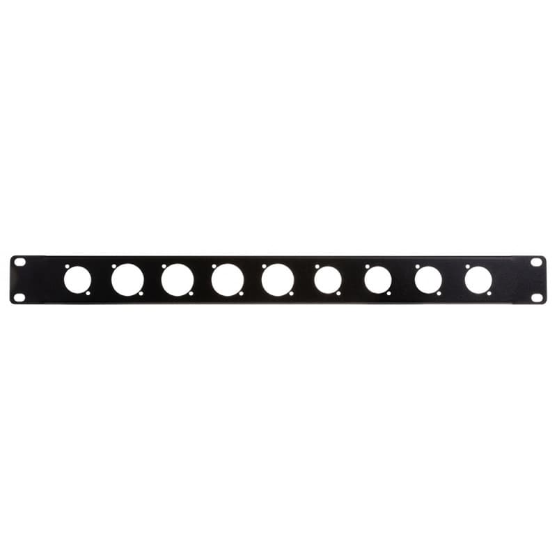Pannello rack 19" 1U 9 fori Neutrik TRUE1 e D-size - JB SYSTEMS BEG-B03293