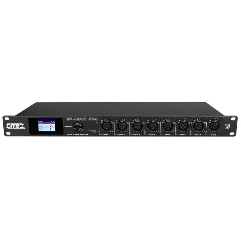 Nodo Ethernet Art-Net sACN 8 porte DMX 5-pin rack 1U - BRITEQ BT-NODE 285 BEG-B05045