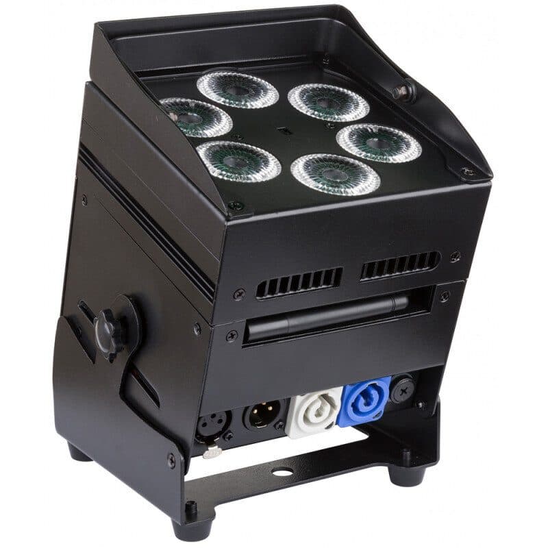 Proiettore LED a batteria nero 6x10W RGBWA 22° - JB SYSTEMS BEG-B05128