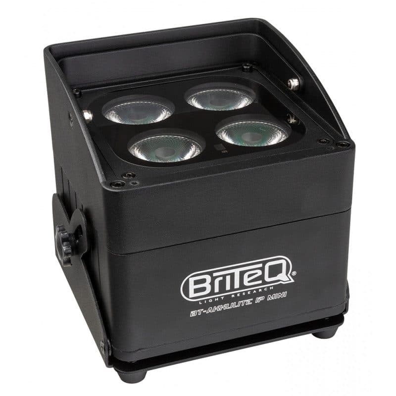 Proiettore LED batteria IP65 RGBWA 4x10W fascio 17° - BRITEQ BEG-B05168