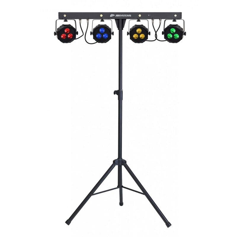 Set luci barra RGB 4 proiettori strobo con pedale wireless - JB SYSTEMS BEG-B05531