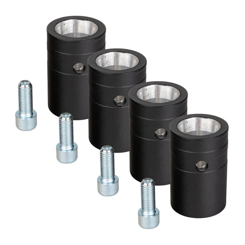 Set 4 manicotti femmina cubo giunzione Quat 290 nero - CONTESTAGE BEG-B07002