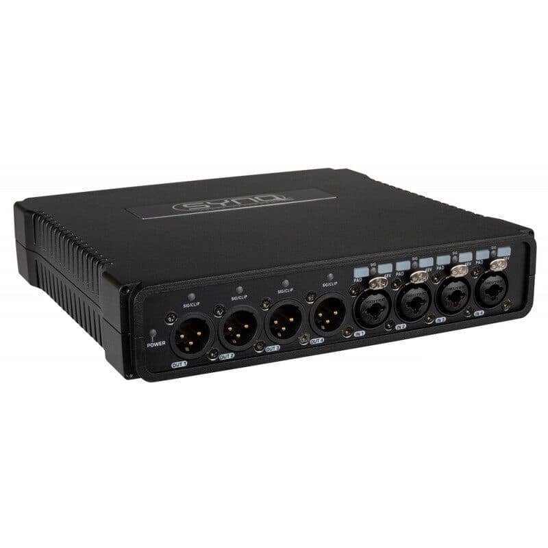 Bridge audio analogico/Dante 4 IN 4 OUT AES67 touring XLR - SYNQ BEG-B08206