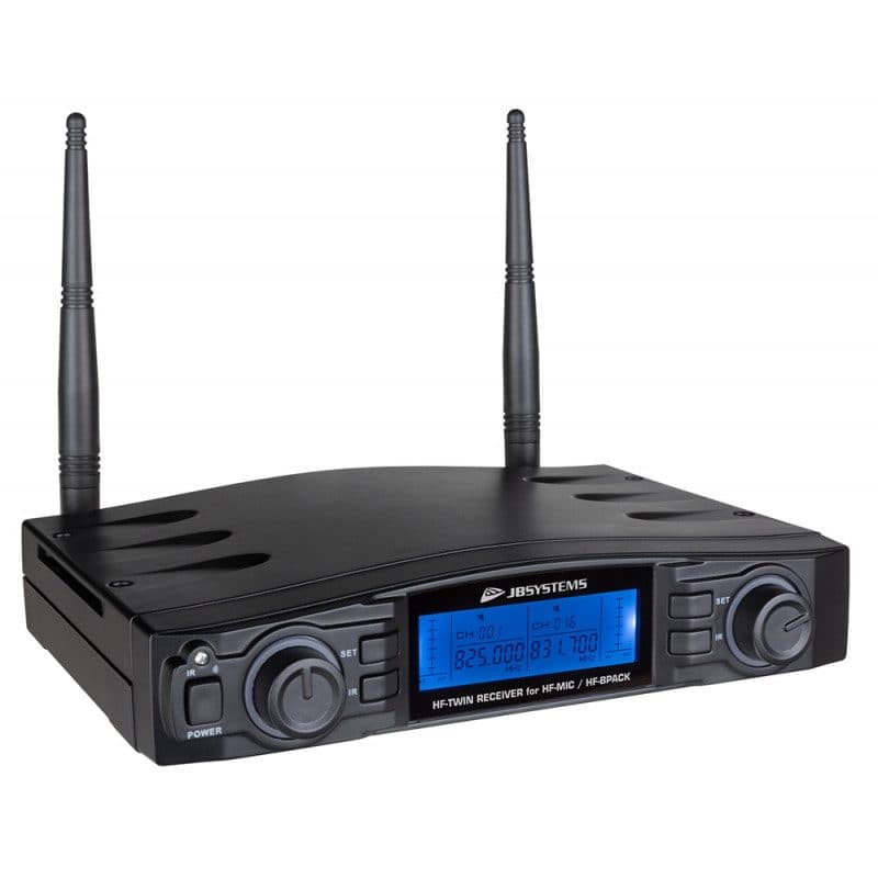 Dual PLL/UHF wireless receiver 16 channels 2 XLR - JB Systems BEG-B08307