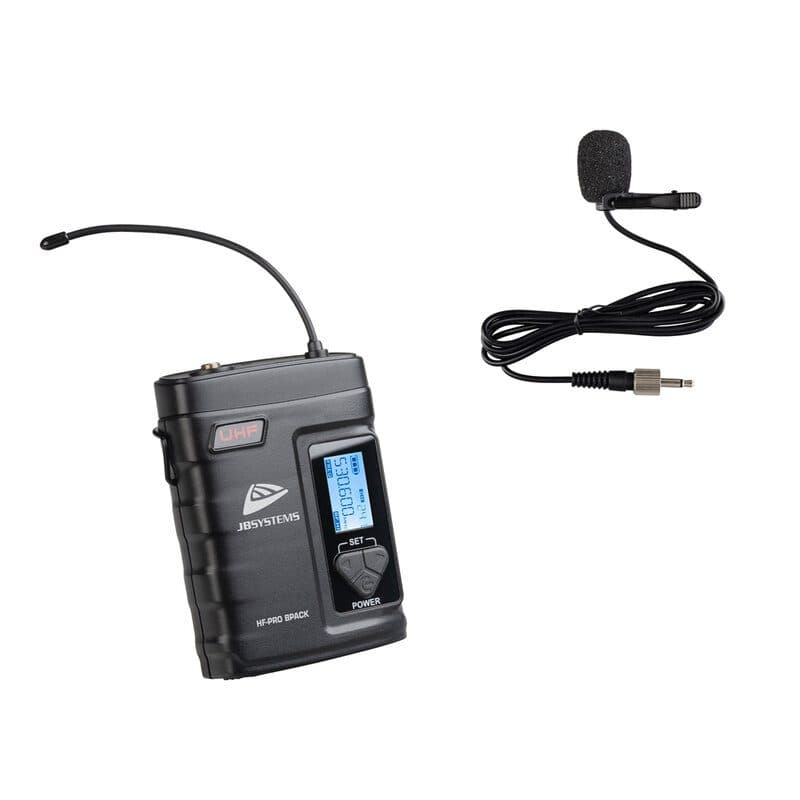 Bodypack with lavalier for HF-PRO Quad Receiver and Twin Diversity - JB Systems BEG-B08316