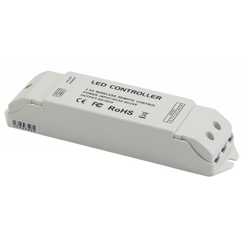 Controller strip LED RGBW RF 4 canali 5 A - CONTEST BEG-H10579