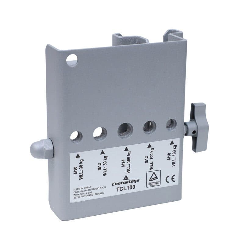 Supporto aggancio profili tendoni 100 kg argento - CONTESTAGE TCL100 BEG-H11559
