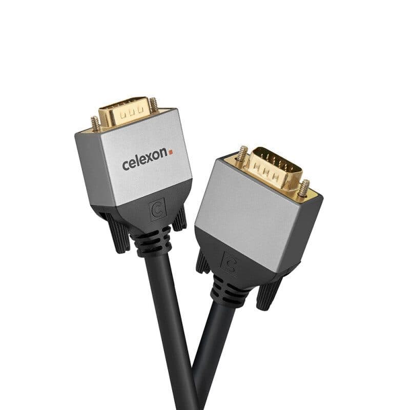 Cavo VGA Professional 10m D-Sub 15-pin tripla schermatura nero - CELEXON CEL-1000015567
