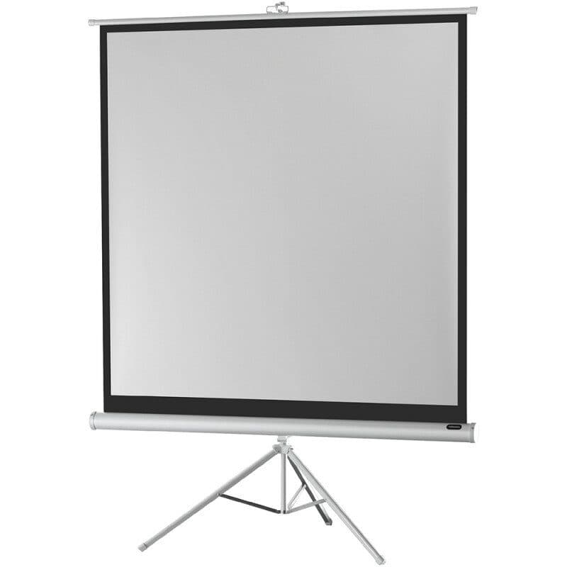 Schermo proiezione treppiede 1:1 219x219cm cassonetto bianco - CELEXON CEL-1090271