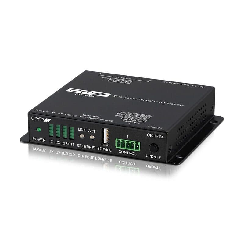 Controller IP seriale 4 porte RS-232/422/485, PoE - CYP CYP-CR-IPS4