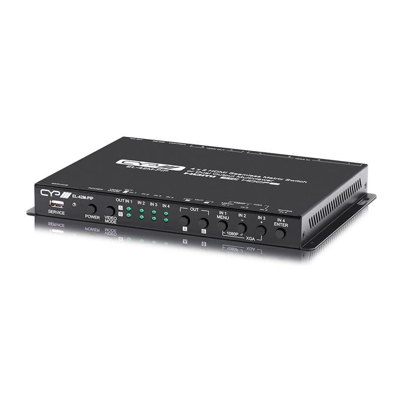 Matrice multiview/switcher PiP 4K HDR seamless 4 ingressi - CYP CYP-EL-42M-PIP