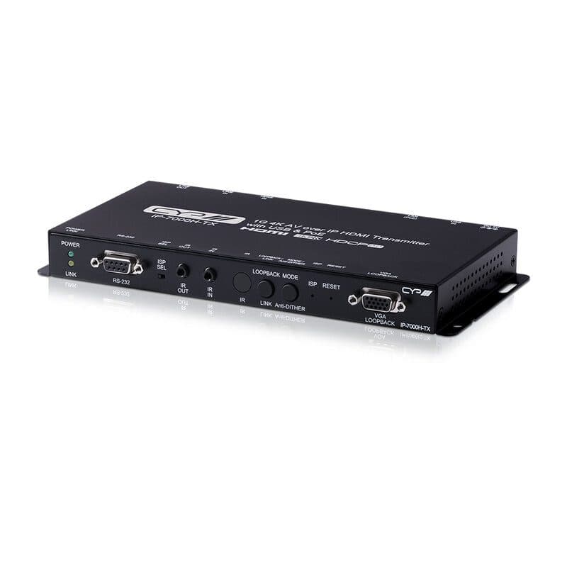 Trasmettitore AV over IP 1G 4K HDMI, loopback VGA - CYP CYP-IP-7000H-TX