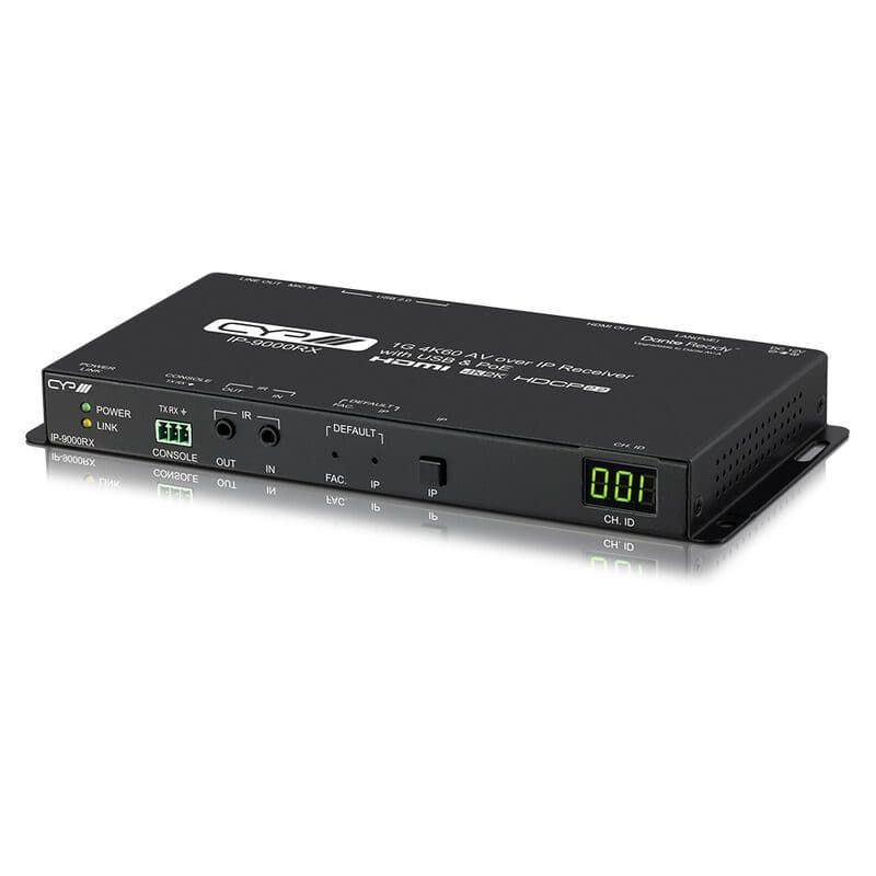 Ricevitore AV over IP 1G 4K60 4:4:4 HDR - CYP CYP-IP-9000RX