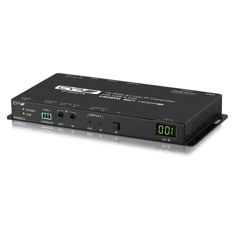 Trasmettitore AV over IP 1G 4K60 4:4:4 HDR - CYP CYP-IP-9000TX