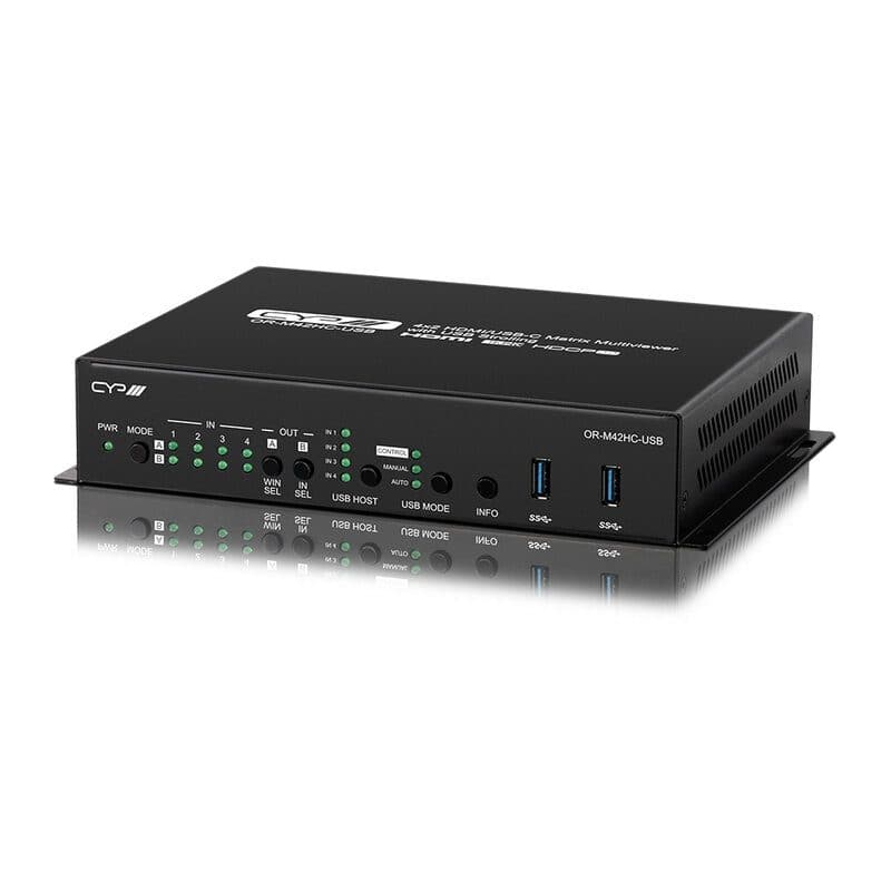 Matrice HDMI/USB-C 4x2 scaling multiview quad-view PiP - CYP CYP-OR-M42HC-USB