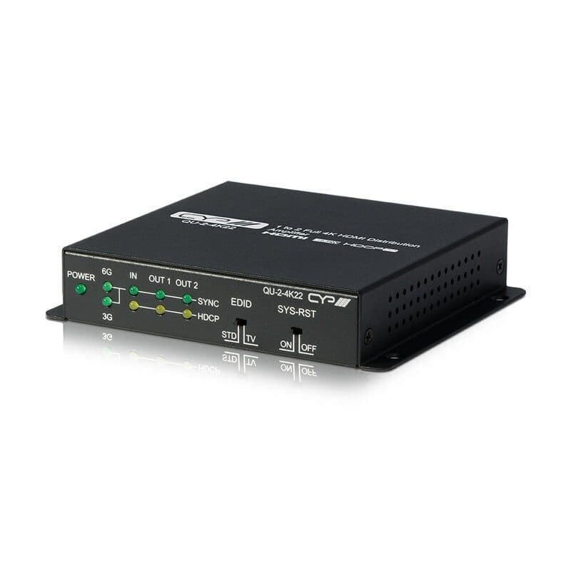 Splitter HDMI 1×2 4K HDR downscaling EDID - CYP QU-2-4K22