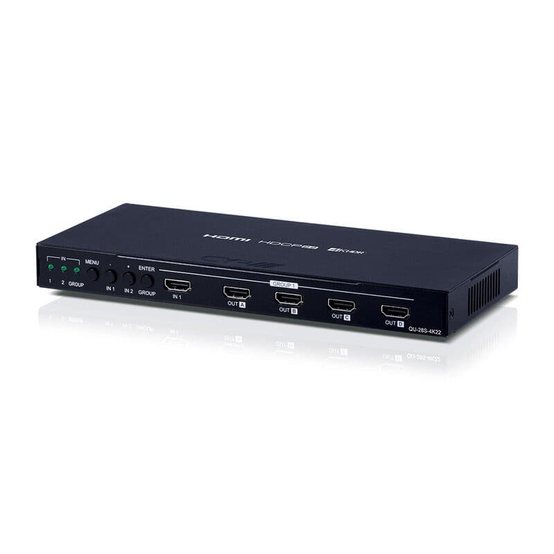 Distribuzione HDMI 2 ingressi 8 uscite 4K HDR - CYP CYP-QU-28S-4K22
