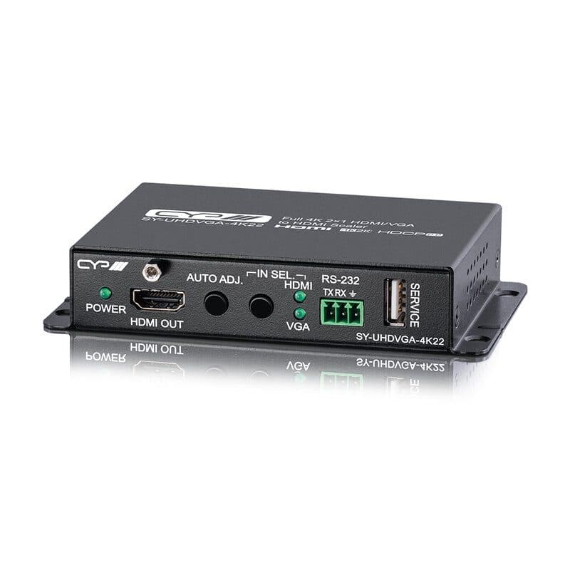Scaler commutatore HDMI/VGA 2×1 uscita 4K 60Hz - CYP SY-UHDVGA-4K22