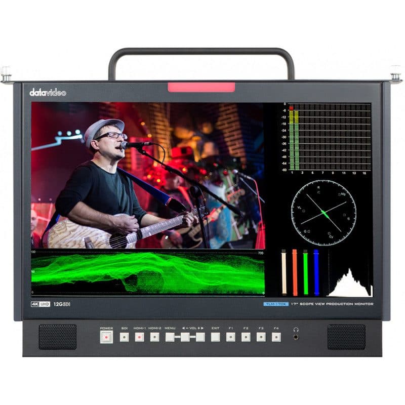 Monitor 17" 4K IPS rack 1U 12G-SDI - DATAVIDEO DTV-2100-0162
