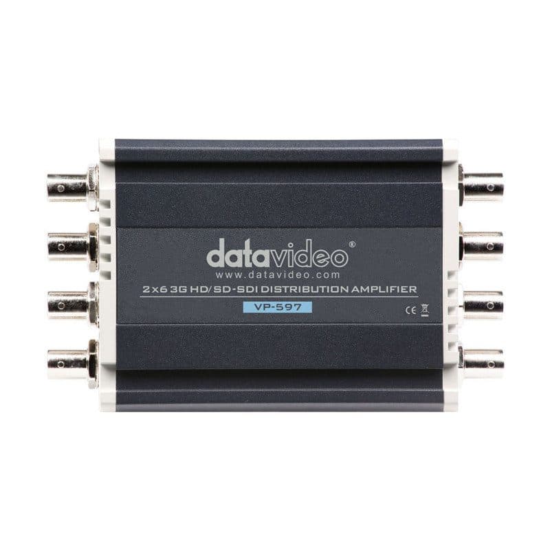 Amplificatore distribuzione SDI 2 ingressi 6 uscite re-clock - DATAVIDEO VP-597 DTV-2300-0597
