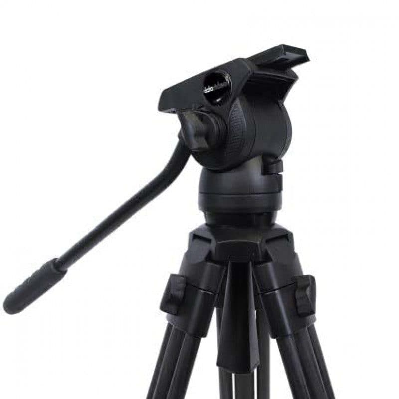 Treppiede video carbonio 75mm 6kg testa fluida 2 stadi - Datavideo DTV-2350-1000