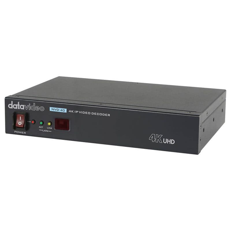 Decoder video IP 4K H.264/H.265 HDMI/composito SRT - DATAVIDEO DTV-2510-8232