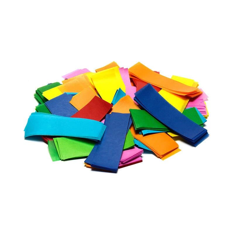 Coriandoli rettangolari a caduta lenta multicolore 55x17mm - THE CONFETTI MAKER EFX-CON01MC