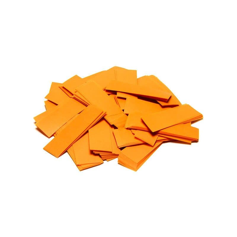 Coriandoli rettangolari a caduta lenta arancio 55x17mm - THE CONFETTI MAKER EFX-CON01OR