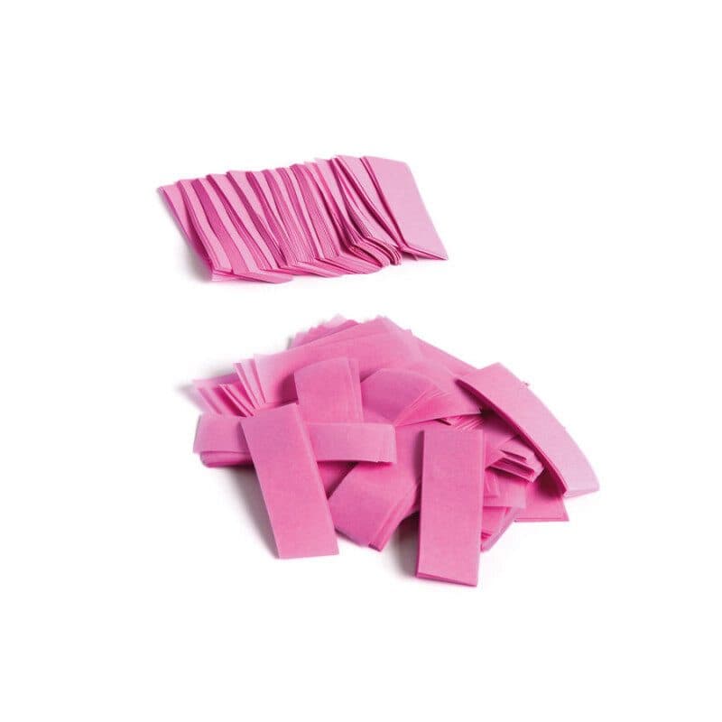 Coriandoli rettangolari a caduta lenta rosa 55x17mm - THE CONFETTI MAKER EFX-CON01PK