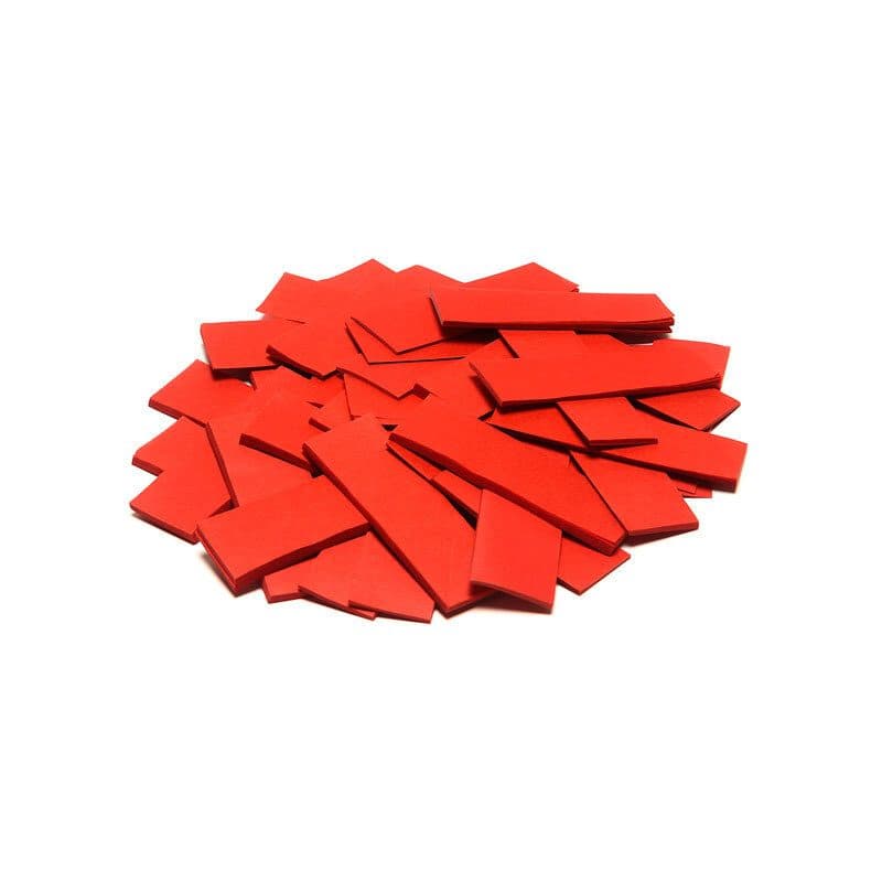 Coriandoli rettangolari a caduta lenta rosso 55x17mm - THE CONFETTI MAKER EFX-CON01RD