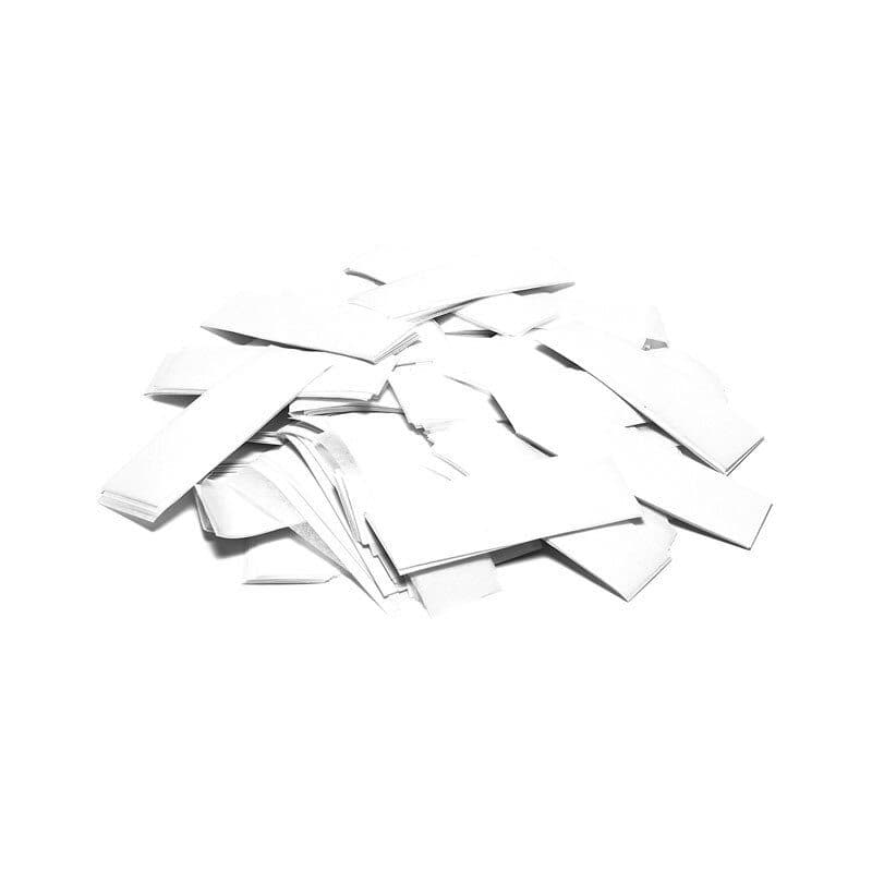 Coriandoli rettangolari a caduta lenta bianchi 55x17mm - The Confetti Maker EFX-CON01WH