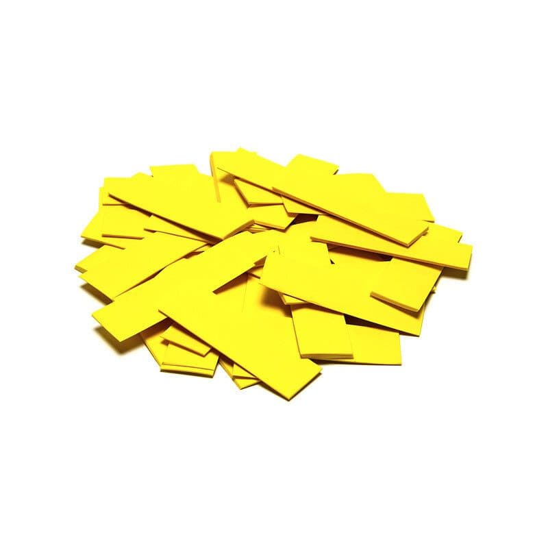 Coriandoli rettangolari a caduta lenta giallo 55x17mm - THE CONFETTI MAKER EFX-CON01YL