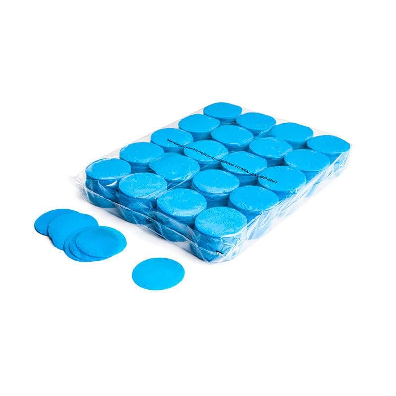Coriandoli rotondi carta azzurri Ø55 mm a caduta lenta - THE CONFETTI MAKER EFX-CON02LB