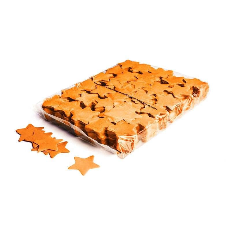 Coriandoli stella a caduta lenta arancio carta Ø55mm - THE CONFETTI MAKER EFX-CON03OR