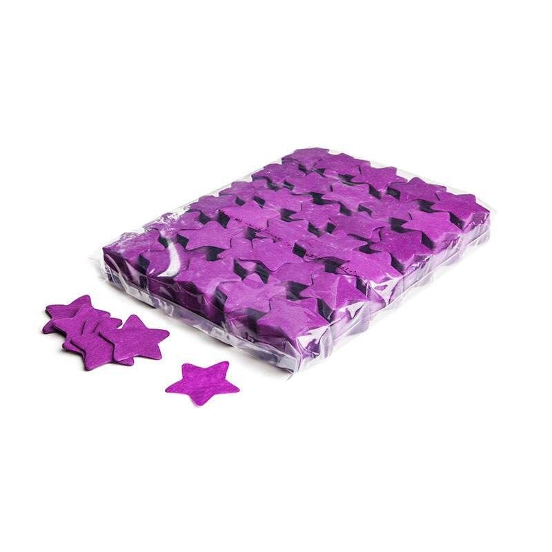 Coriandoli stella a caduta lenta viola carta Ø55mm - THE CONFETTI MAKER EFX-CON03PR