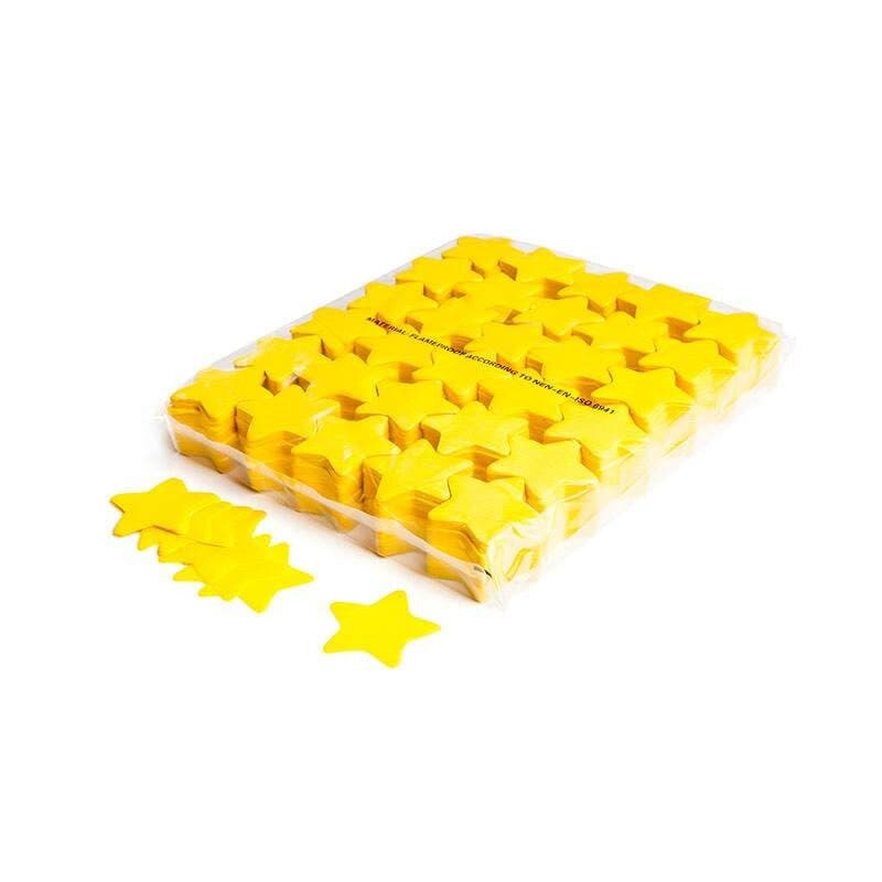Coriandoli stella a caduta lenta giallo carta Ø55mm - THE CONFETTI MAKER EFX-CON03YL