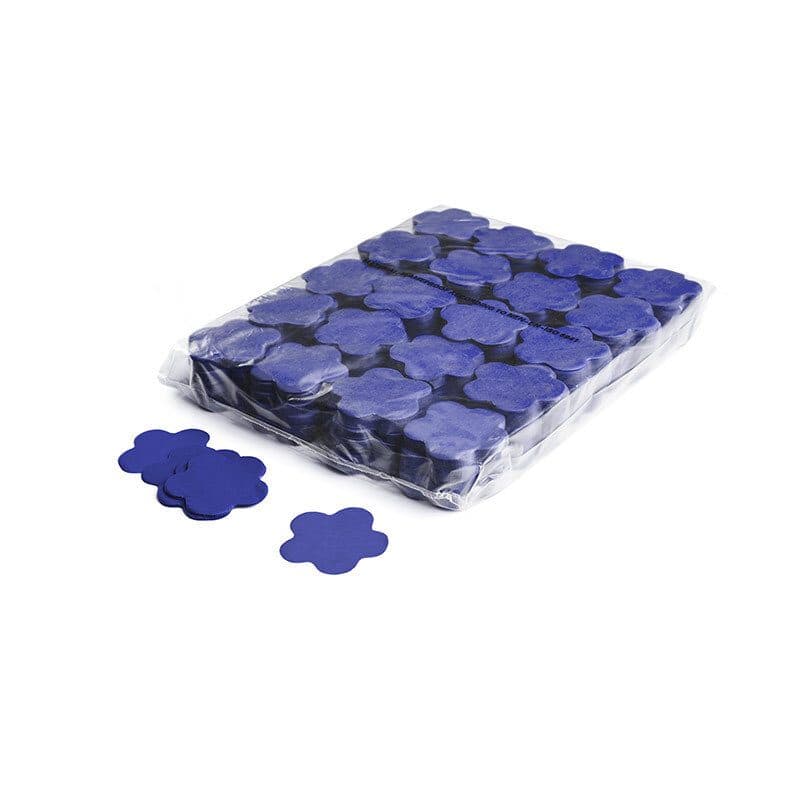 Coriandoli a caduta lenta fiori carta blu scuro Ø55mm - THE CONFETTI MAKER EFX-CON06DB