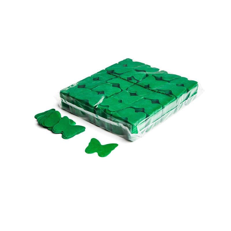 Coriandoli a caduta lenta farfalla carta verde scuro Ø55mm - THE CONFETTI MAKER EFX-CON07DG