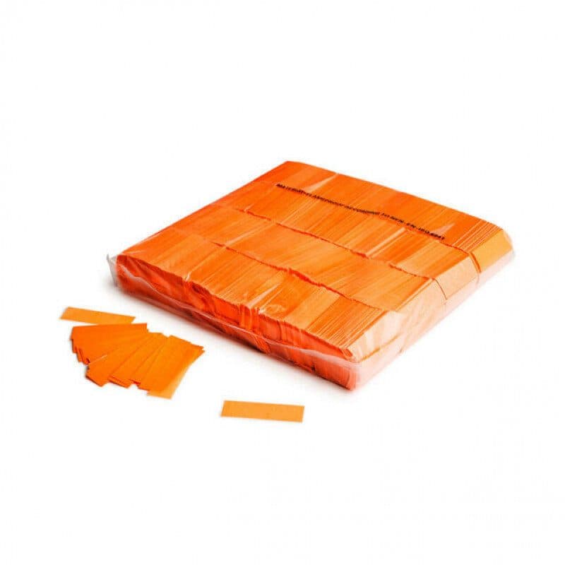 Coriandoli rettangolari UV fluo arancio a caduta lenta 55x17mm - THE CONFETTI MAKER EFX-CON09OR