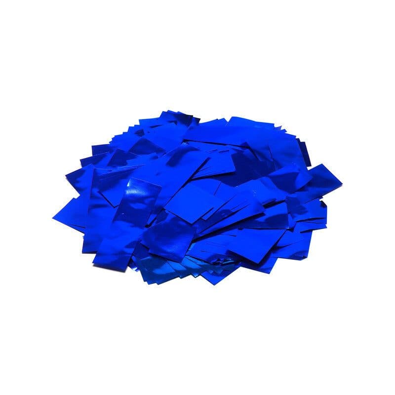 Coriandoli rettangolari metallizzati blu a caduta lenta 55x17 mm - THE CONFETTI MAKER EFX-CON10DB