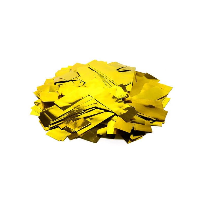 Coriandoli rettangolari metallizzati oro a caduta lenta 55x17mm - THE CONFETTI MAKER EFX-CON10GL