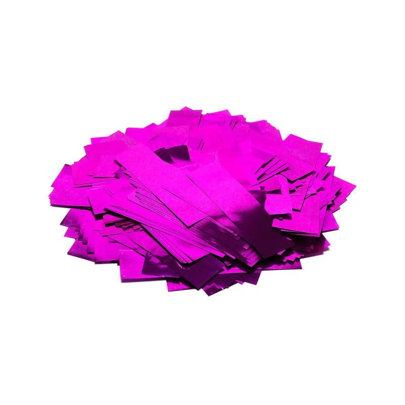 Coriandoli rettangolari metallizzati rosa a caduta lenta 55x17 mm - THE CONFETTI MAKER EFX-CON10PK