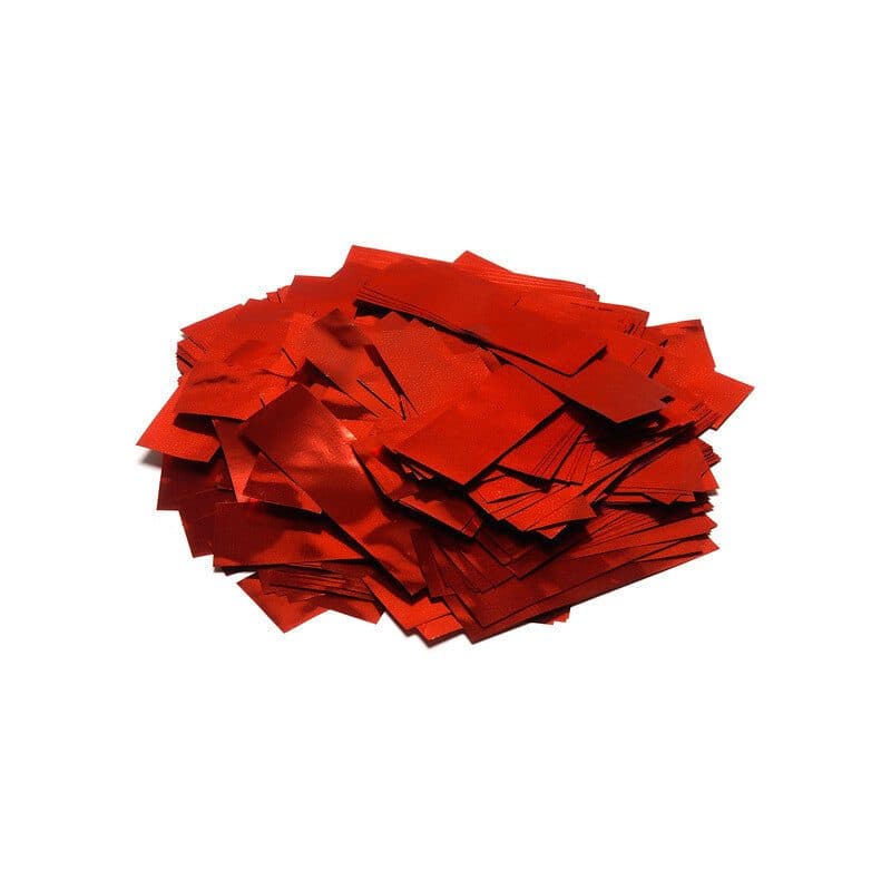 Coriandoli rettangolari metallizzati rossi a caduta lenta 55x17mm - THE CONFETTI MAKER EFX-CON10RD
