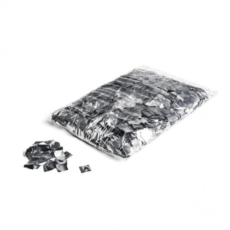 Silver metallized square confetti slow fall 17x17 mm - THE CONFETTI MAKER EFX-CON11SL