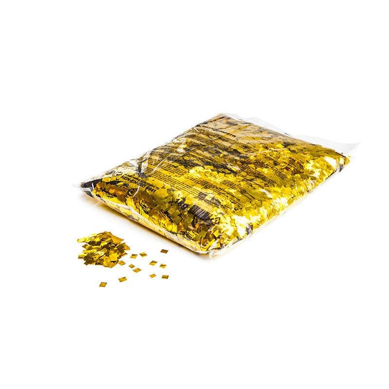 Metallic gold ROO slow-fall confetti drops 6x6 mm - THE CONFETTI MAKER EFX-CON12GL