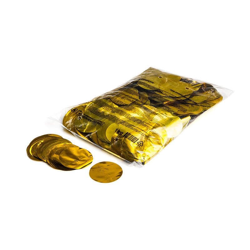 Coriandoli rotondi metallizzati oro Ø55 mm a caduta lenta - THE CONFETTI MAKER EFX-CON13GL